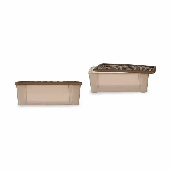 Контейнер для хранения с крышкой Stefanplast Elegance Бежевый Пластик 5 L (12 штук)