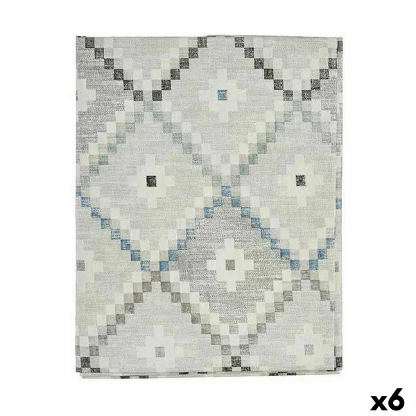 Traipiem izturīgs galdauts Kinvara Zils Plāns audums Pret nogulsnēm Rombs 140 x 180 cm (6 gb.)