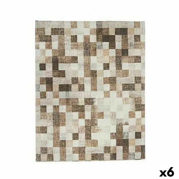 Traipiem izturīgs galdauts Kinvara Bēšs Plāns audums Pret nogulsnēm Rāmji 140 x 180 cm (6 gb.)
