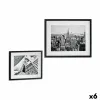Картина Gift Decor Чёрный Деревянный Cтекло Сооружение 43 x 3 x 53 cm (6 штук)