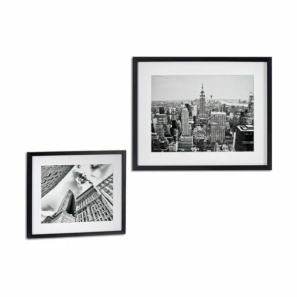 Картина Gift Decor Чёрный Деревянный Cтекло Сооружение 43 x 3 x 53 cm (6 штук)