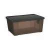 Контейнер для хранения с крышкой Stefanplast Elegance Серый Прозрачный Пластик 15 L (6 штук)