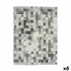 Dėmėms atspari staltiesė Kinvara Pilka Plona drobė Apsauga nuo dėmių Rėmeliai 140 x 180 cm (6 vnt.)