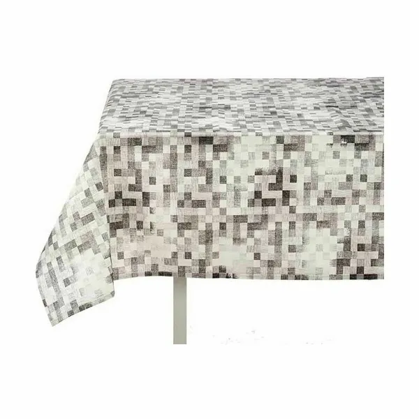 Stain-proof tablecloth Kinvara Grey Thin canvas Anti-stain Frames 140 x 180 cm (6 Units)
