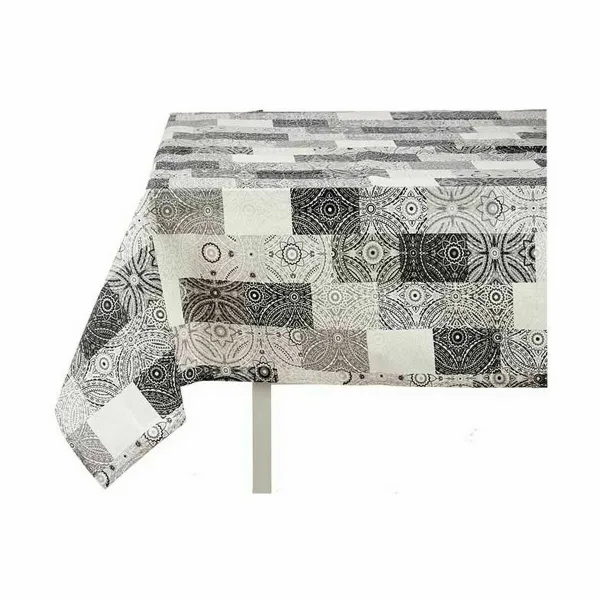 Dėmėms atspari staltiesė Kinvara Pilka Plona drobė Apsauga nuo dėmių Plytelė 140 x 180 cm (6 vnt.)