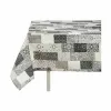 Dėmėms atspari staltiesė Kinvara Pilka Plona drobė Apsauga nuo dėmių Plytelė 140 x 180 cm (6 vnt.)