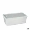 Контейнер для хранения с крышкой Stefanplast Elegance Белый Пластик 5 L (12 штук)
