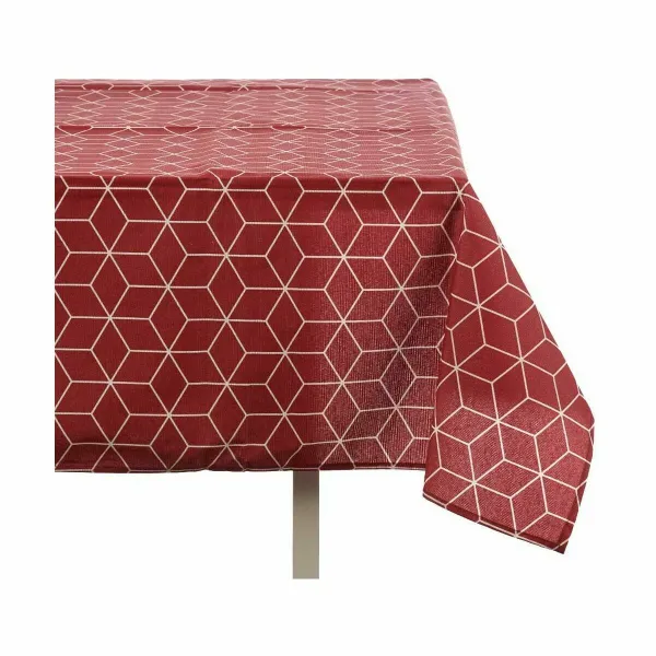 Dėmėms atspari staltiesė Kinvara Balta Kaštoninė Plona drobė Apsauga nuo dėmių Abstraktus 140 x 180 cm (10 vnt.)