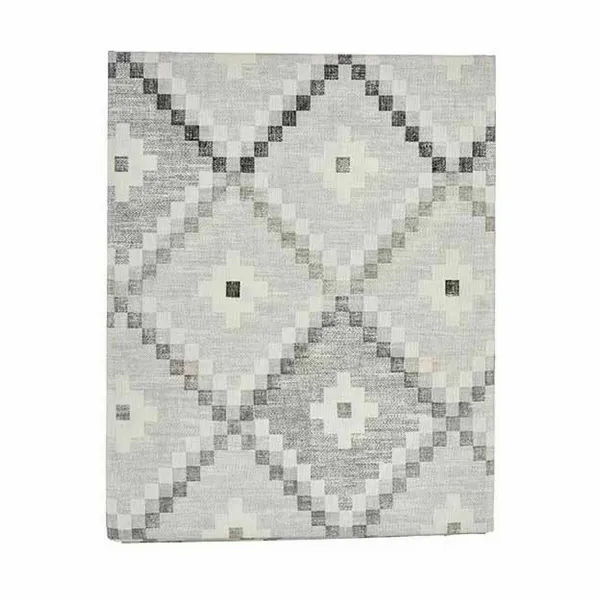 Stain-proof tablecloth Kinvara Grey Thin canvas Anti-stain Rhombus 140 x 180 cm (6 Units)