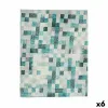 Stain-proof tablecloth Kinvara Blue Turquoise Thin canvas Anti-stain Frames 140 x 180 cm (6 Units)