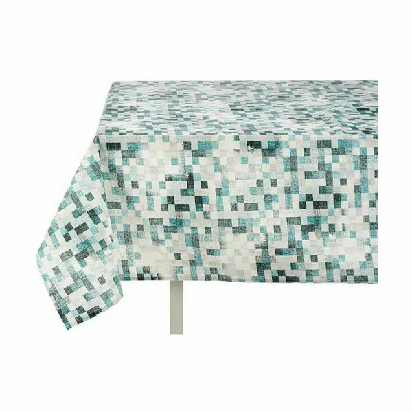 Dėmėms atspari staltiesė Kinvara Mėlyna Turkis Plona drobė Apsauga nuo dėmių Rėmeliai 140 x 180 cm (6 vnt.)
