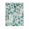 Stain-proof tablecloth Kinvara Blue Turquoise Thin canvas Anti-stain Frames 140 x 180 cm (6 Units)