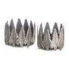 Svečturis Sudrabains Dzelzs 20,5 x 20,5 x 16 cm (2 gb.)