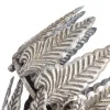 Svečturis Sudrabains Dzelzs 20,5 x 20,5 x 16 cm (2 gb.)