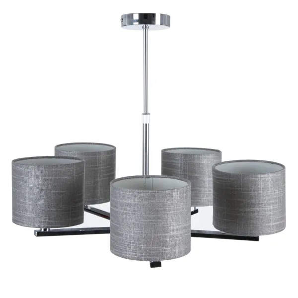Pakabinamas apšvietimas Juoda Sidabras Linas Metalinis Geležis 220-240 V 52 x 52 x 45 cm