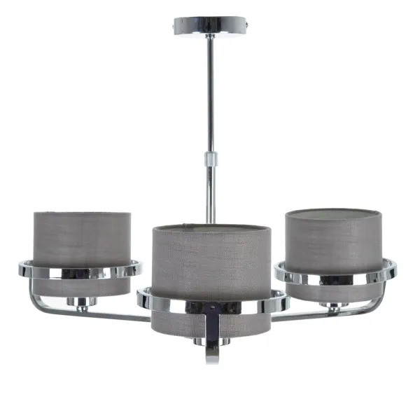 Pakabinamas apšvietimas Pilka Sidabras Linas Metalinis Geležis 220-240 V 52 x 50 x 44,5 cm