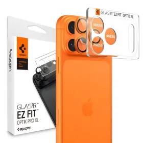 Spigen Optik Pro XL Glas.TR EZ Fit - iPhone 17 Pro Max Lens Protective Glass (Orange)