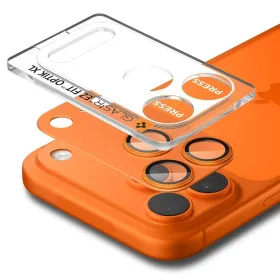 Spigen Optik Pro XL Glas.TR EZ Fit - iPhone 17 Pro Max Lens Protective Glass (Orange)