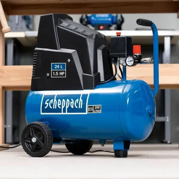 Воздушный компрессор Scheppach HC30OX Горизонтальный 1100 W 8 bar 24 L