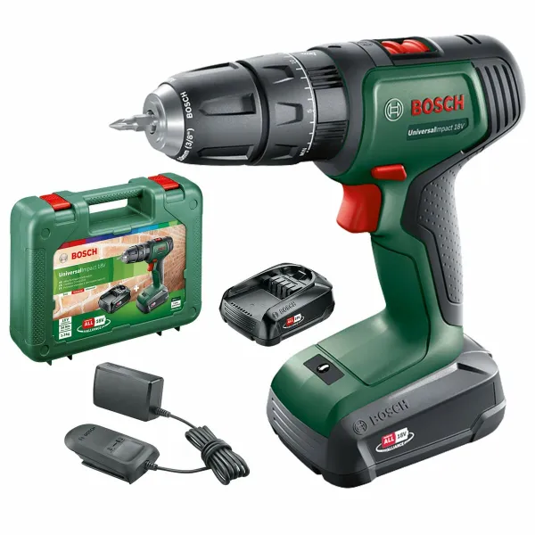Vairuotojo grąžtas BOSCH UniversalImpact 18 18 V 34 Nm