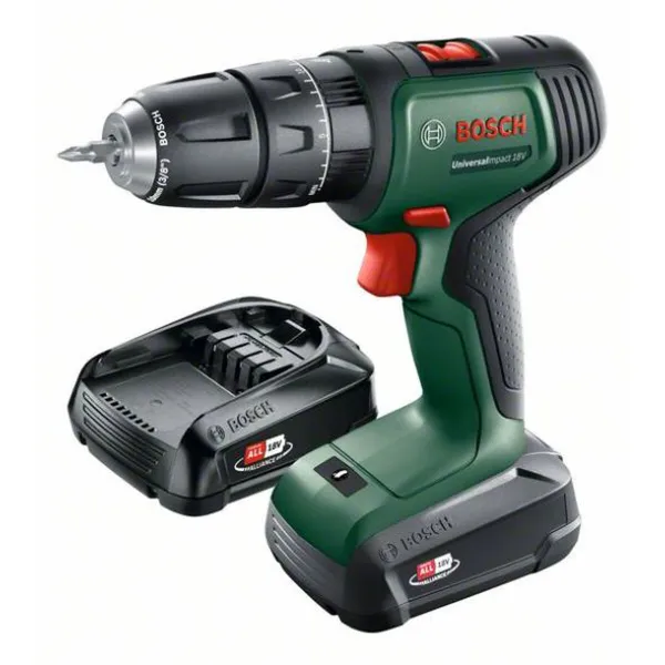 Vairuotojo grąžtas BOSCH UniversalImpact 18 18 V 34 Nm