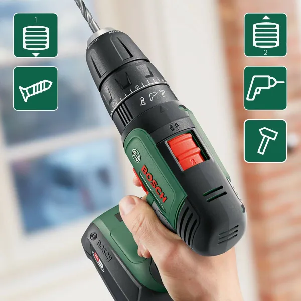 Vairuotojo grąžtas BOSCH UniversalImpact 18 18 V 34 Nm