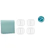 Shower Curtain Berilo Turquoise Green Polyester 180 x 180 cm 30 x 5 x 19 cm Points (12 Units)