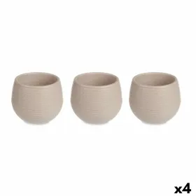 Puodų rinkinys Ibergarden Rusva Plastmasinis 16,5 x 16,5 x 14,5 cm 51,5 x 14,5 x 16,5 cm (4 vnt.)
