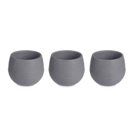 Puodų rinkinys Ibergarden Antracito Plastmasinis 16,5 x 16,5 x 14,5 cm 51,5 x 14,5 x 16,5 cm (4 vnt.)