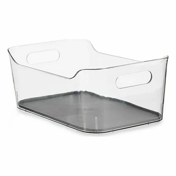 Dėžutę Stalčiams Kinvara Pilka Skaidrus Silikoninis Plastmasinis TPR Perdirbtas plastikas 17 x 10,5 x 24,5 cm (12 vnt.)