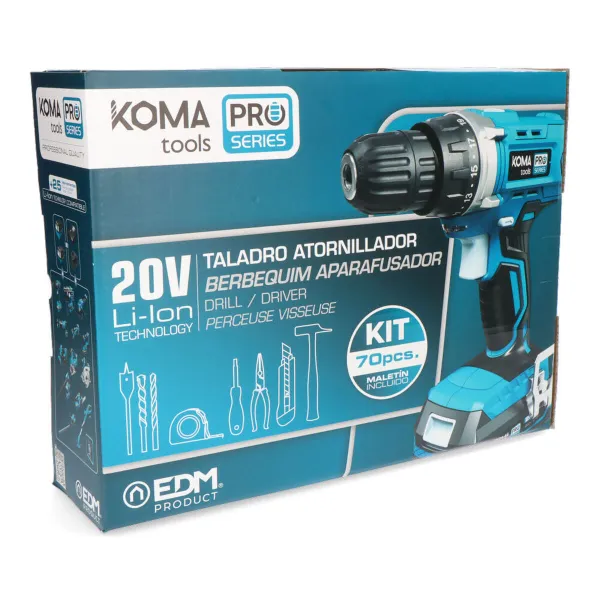 Urbja un piederumu komplekts Koma Tools Pro Series Skrūvgriezis 70 piezas