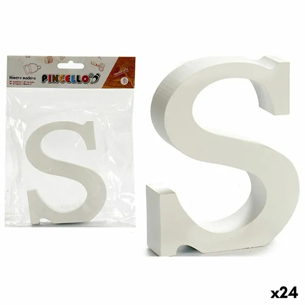 письмо Pincello S Белый Деревянный 2 x 16 x 14,5 cm (24 штук)