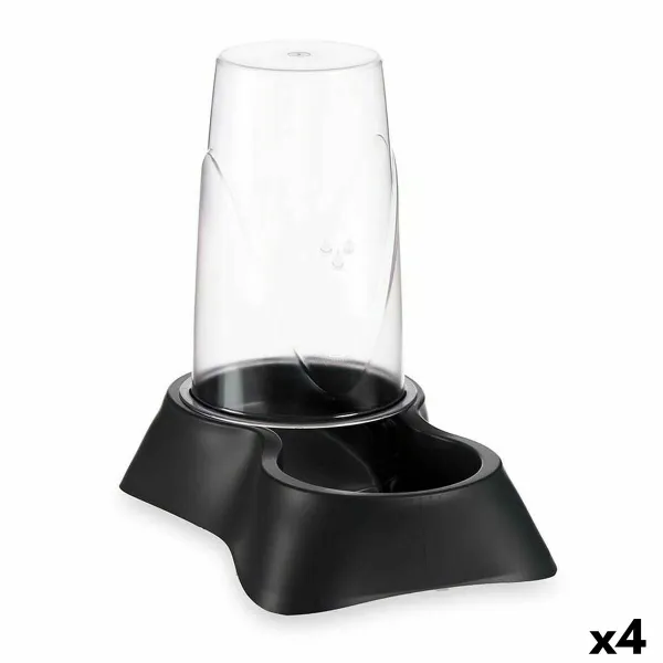 Кормушка для животных Mascow Чёрный полипропилен 3,5 L 21,5 x 32,5 x 32,5 cm раздаточное устройство (4 штук)
