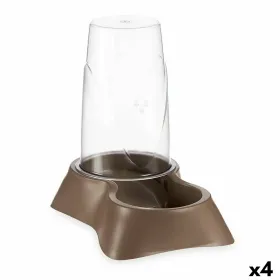 Mājdzīvnieku barības trauciņš Mascow Brūns polipropilēns 3,5 L 21,5 x 32,5 x 32,5 cm Padevējs (4 gb.)