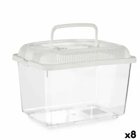 Zivju tvertne Mascow Balts Plastmasa 7 L 20 x 20 x 30 cm Ar rokturi Liels (8 gb.)