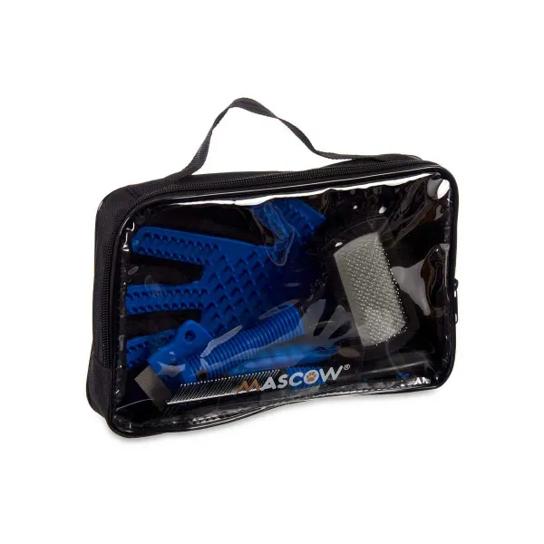 Hygiene set Mascow Blue Polyester Cloth TPR Pets (8 Units)