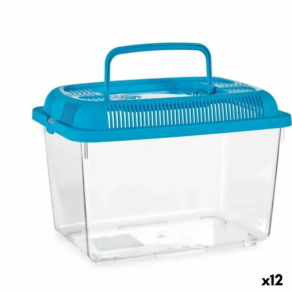Kalasäiliö Mascow Sininen Muovinen 3 L 17 x 16 x 24 cm Kahvalla Medium (12 osaa)