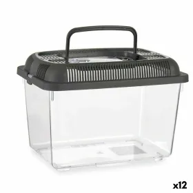 Zivju tvertne Mascow Antracīts Plastmasa 3 L 17 x 16 x 24 cm Ar rokturi Vidējs (12 gb.)