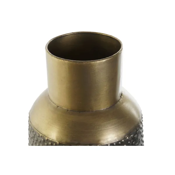 Vaza DKD Home Decor Pilka Auksinis Tamsiai pilka Metalinis Šiuolaikiškas 25 x 25 x 56,5 cm