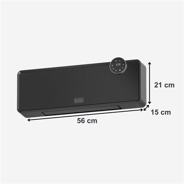 Heater Black & Decker BXWSH2001E Black 2000 W
