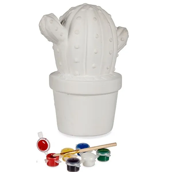 Paint Your Own Money Box Pincello Cactus 12 x 21 x 17 cm (12 Units)