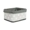 Krepšelio rinkinys DKD Home Decor Balta Pilka Bambukas Medžio MDF Žvaigždės 51 x 35 x 33 cm