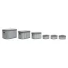 Набор корзин DKD Home Decor Белый Серый Бамбук Деревянный MDF 51 x 35 x 33 cm