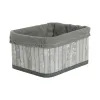 Набор корзин DKD Home Decor Белый Серый Бамбук Деревянный MDF 51 x 35 x 33 cm
