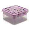 Dėžutė Gondol Purpurinė Skaidrus Plastmasinis 24,5 x 11,5 x 26 cm (12 vnt.)