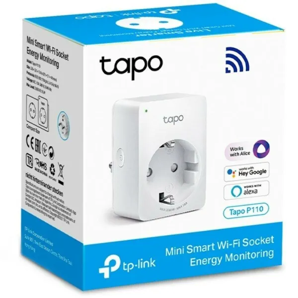 Älypistorasia TP-Link P110 Wi-Fi 100 - 240 V 220-240 V 16 A 10 A