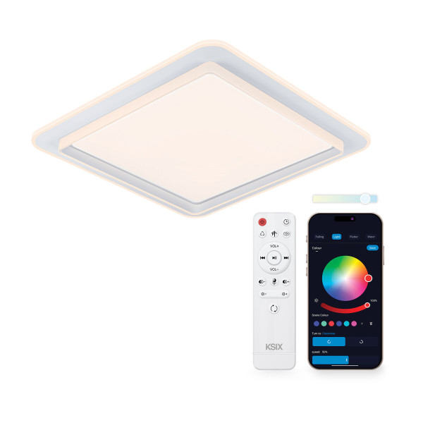 LED Flush-fitting ceiling light KSIX Celeste (3000k - 6500k)