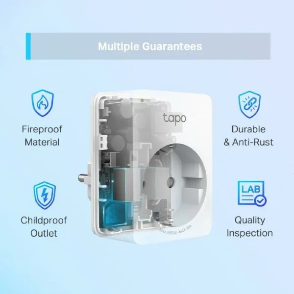 Smart Plug TP-Link P110 Wi-Fi 100 - 240 V 220-240 V 16 A 10 A