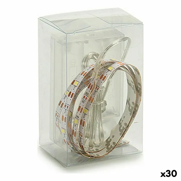 LED strips Gift Decor White 1 m (30 Units)
