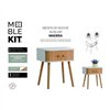 Side table MobleKit 40 x 30 x 47 cm (4 Units)
